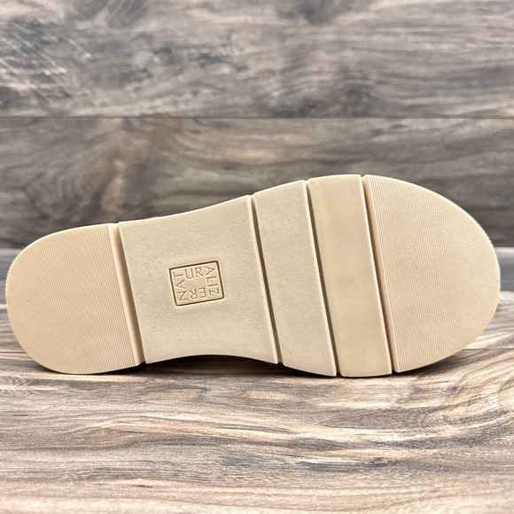 NIB Naturalizer Delaney 2 9M Woven Ankle Strap Comfort Platform Sandal Natural - Picture 8 of 12